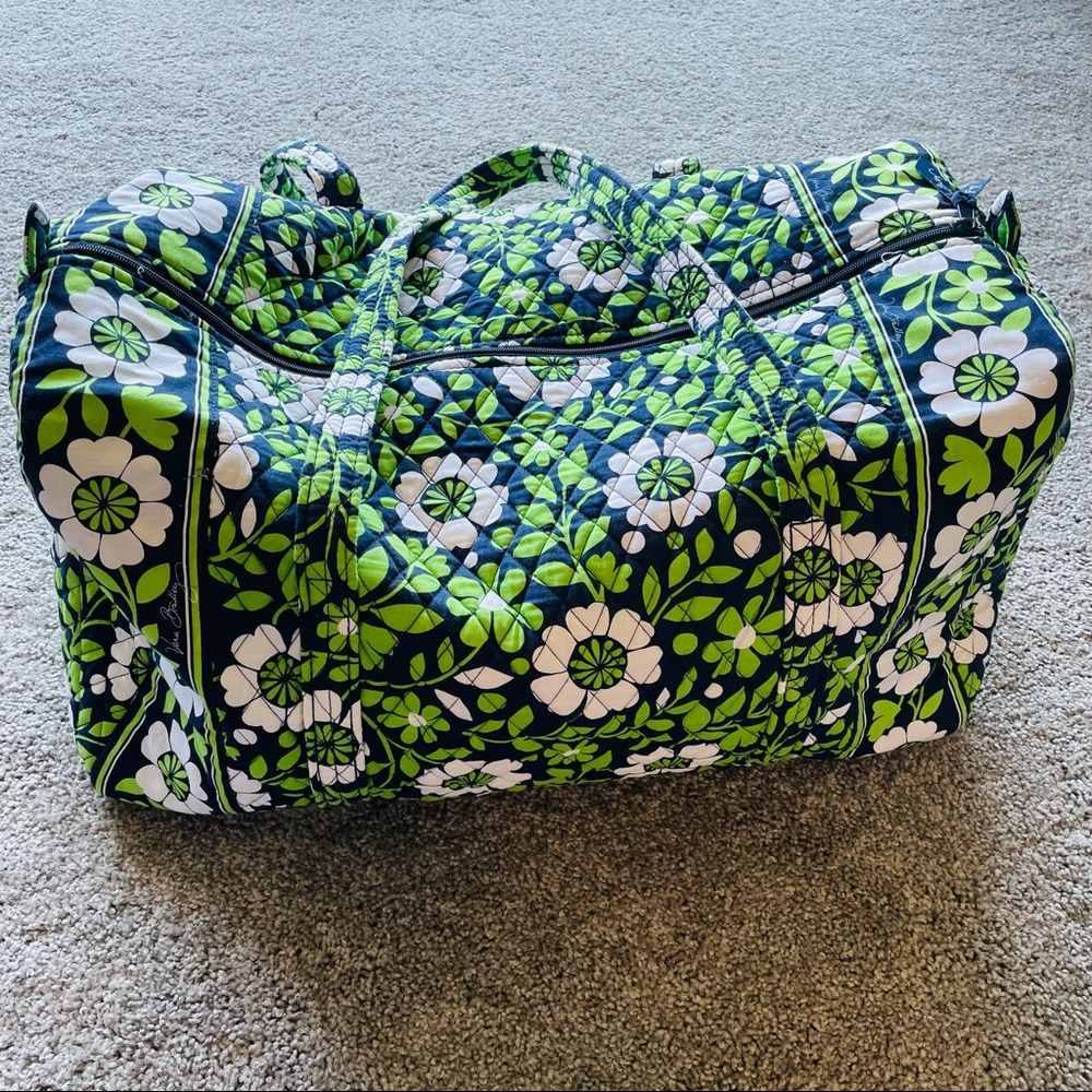 Large Vera Bradley duffel bag with matching pencil/makeup case